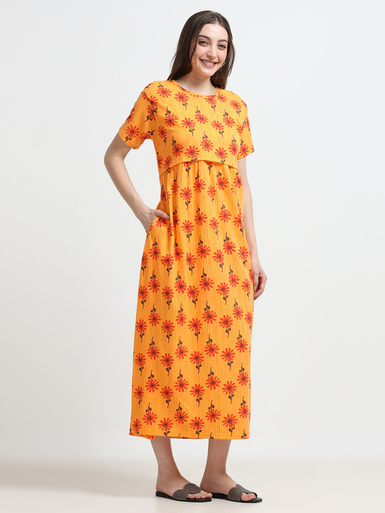 OFW Printed Midi Dress
