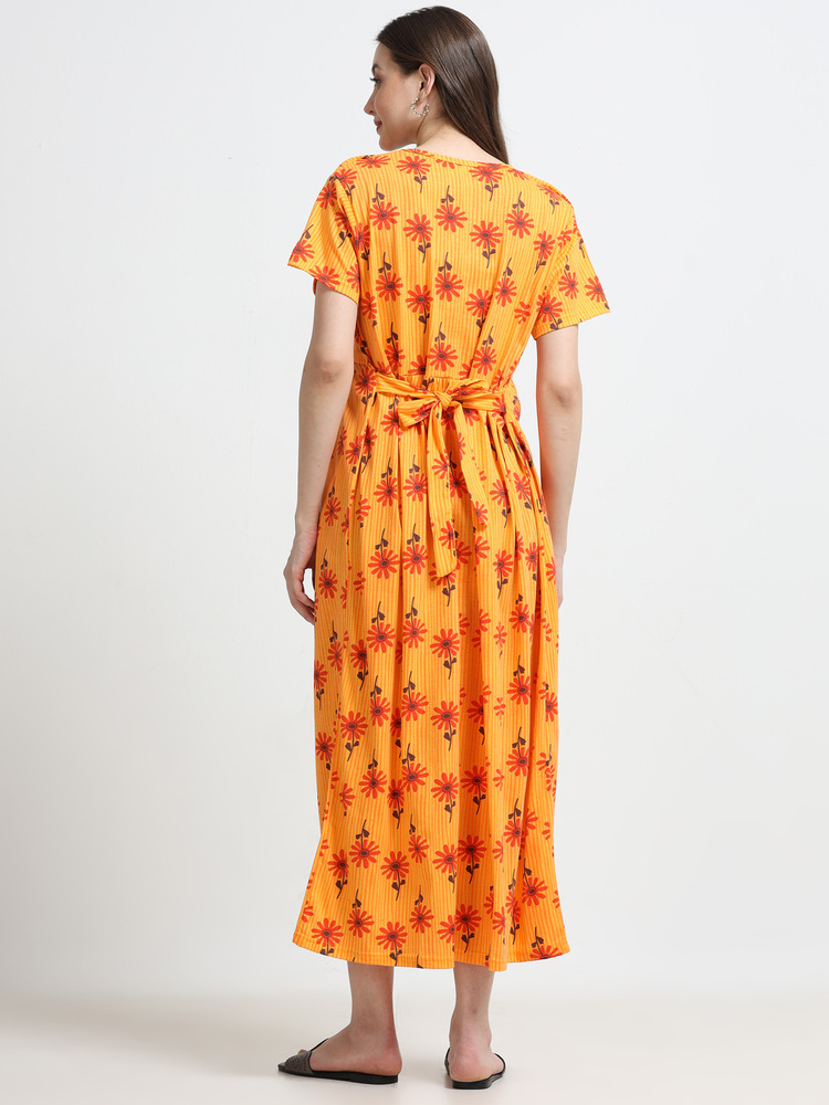 OFW Printed Midi Dress