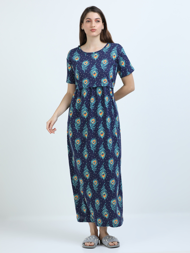 PC Printed Midi Dress