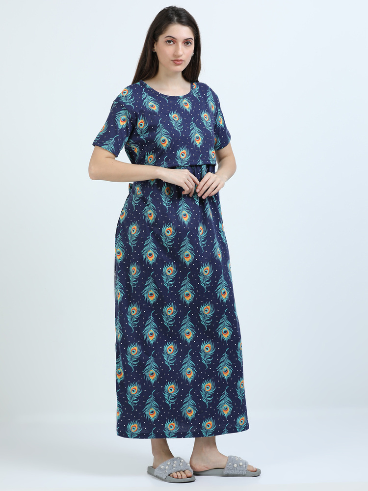 PC Printed Midi Dress