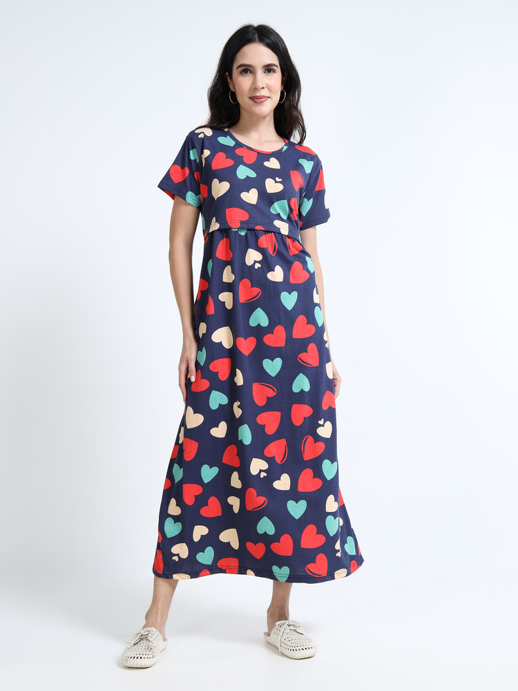 NH Printed Midi Dress