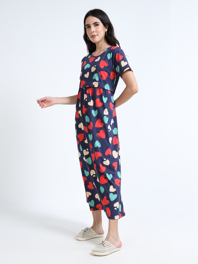 NH Printed Midi Dress