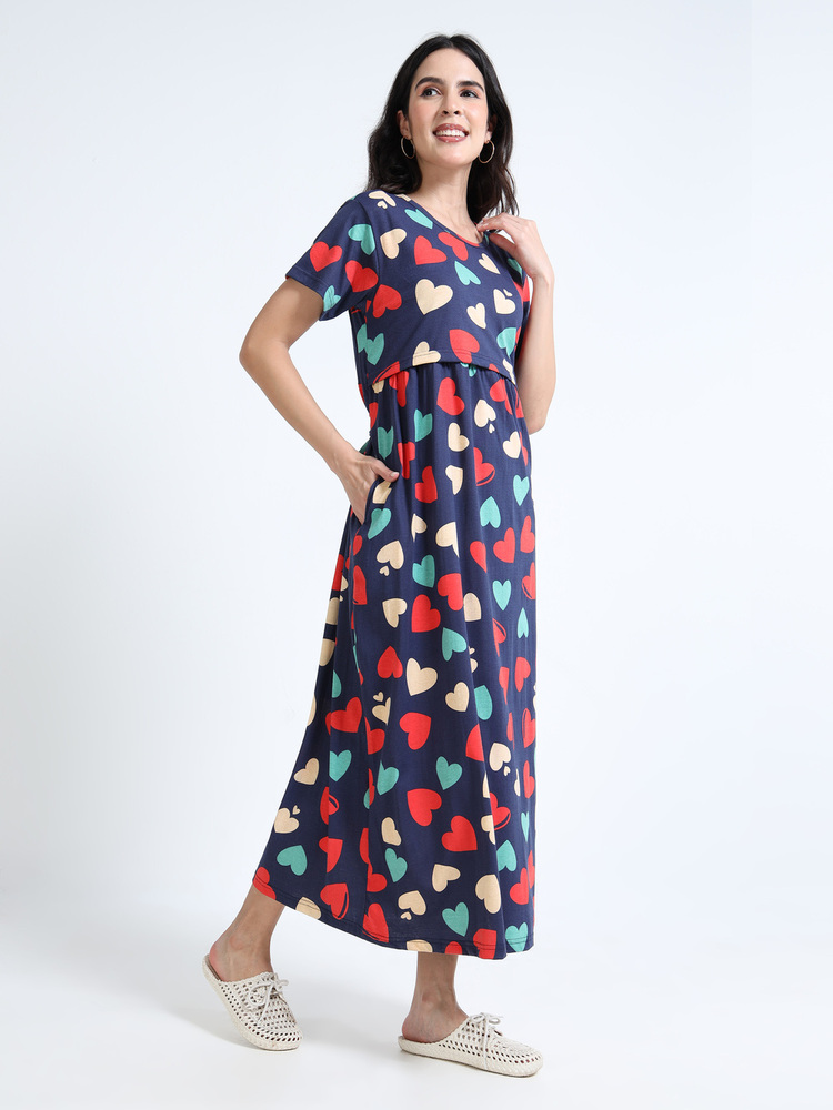 NH Printed Midi Dress