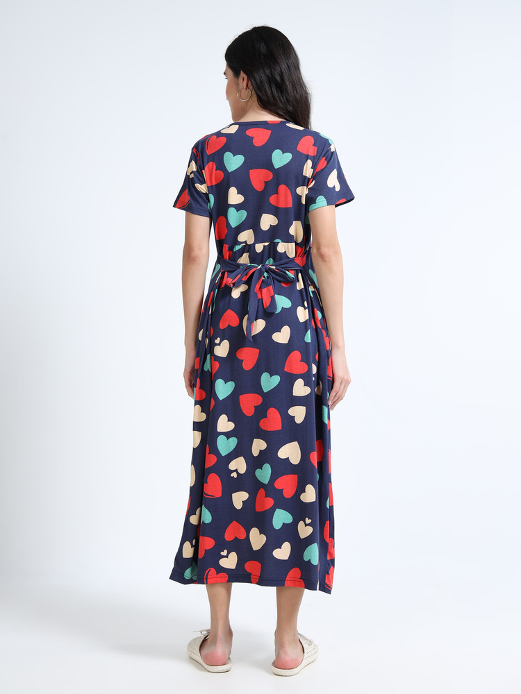 NH Printed Midi Dress
