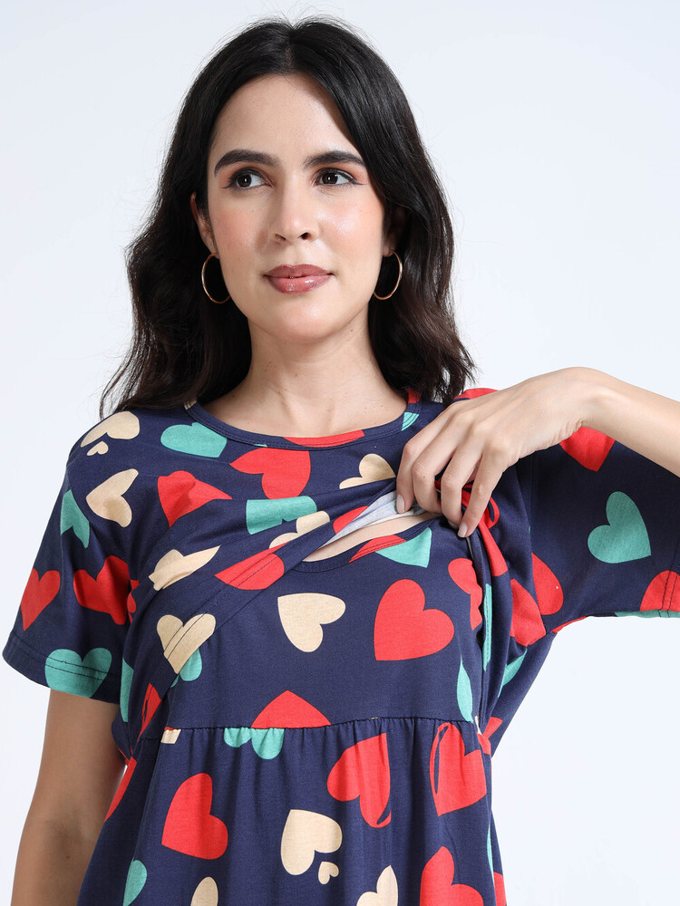 NH Printed Midi Dress