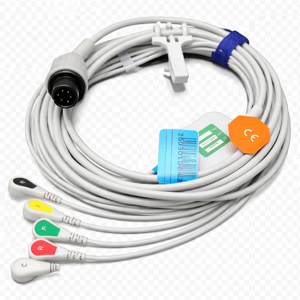 6 Pin General ECG Cable