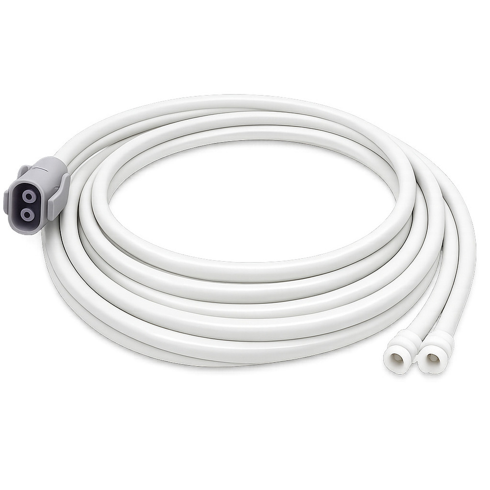 Double Tube Ge Dinamap Type Nibp Hose Pipe For Compatible Patient Monitors - Color: White