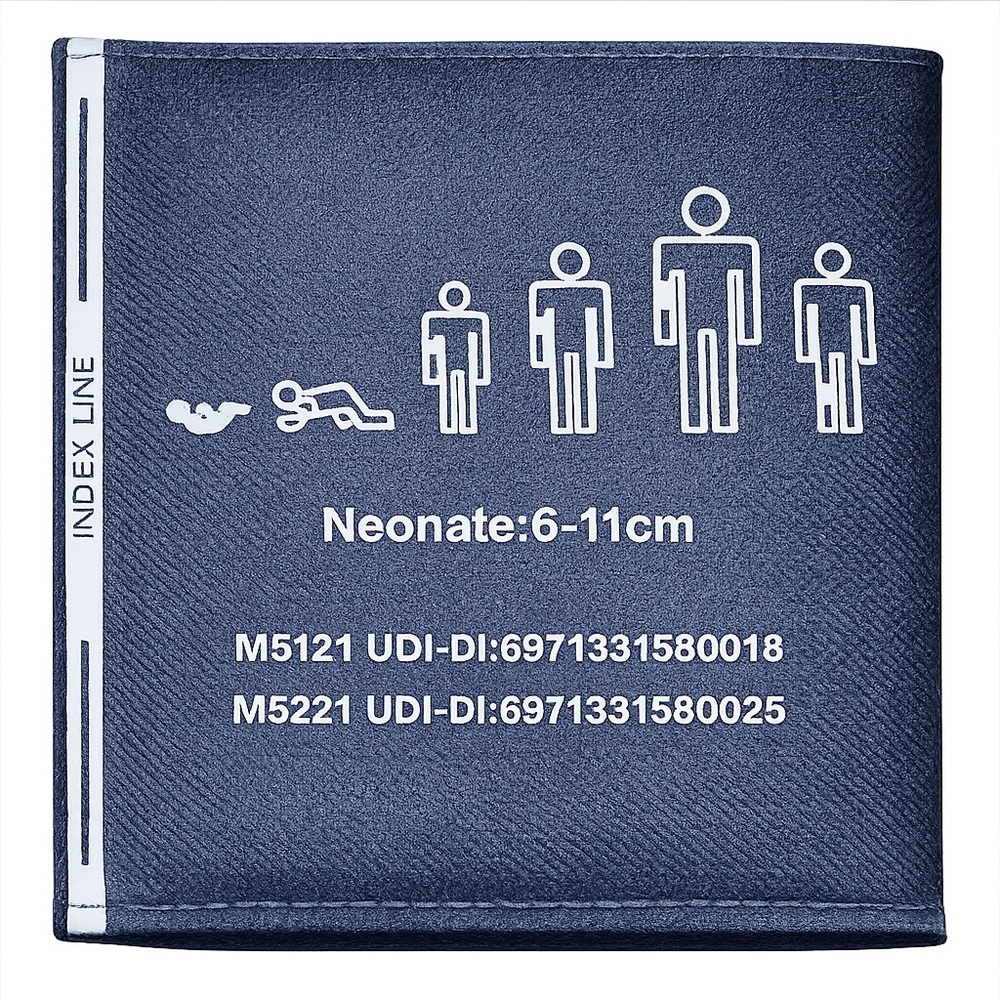 Single Tube 6-11 Dark Brown Neonate NIBP Cuff