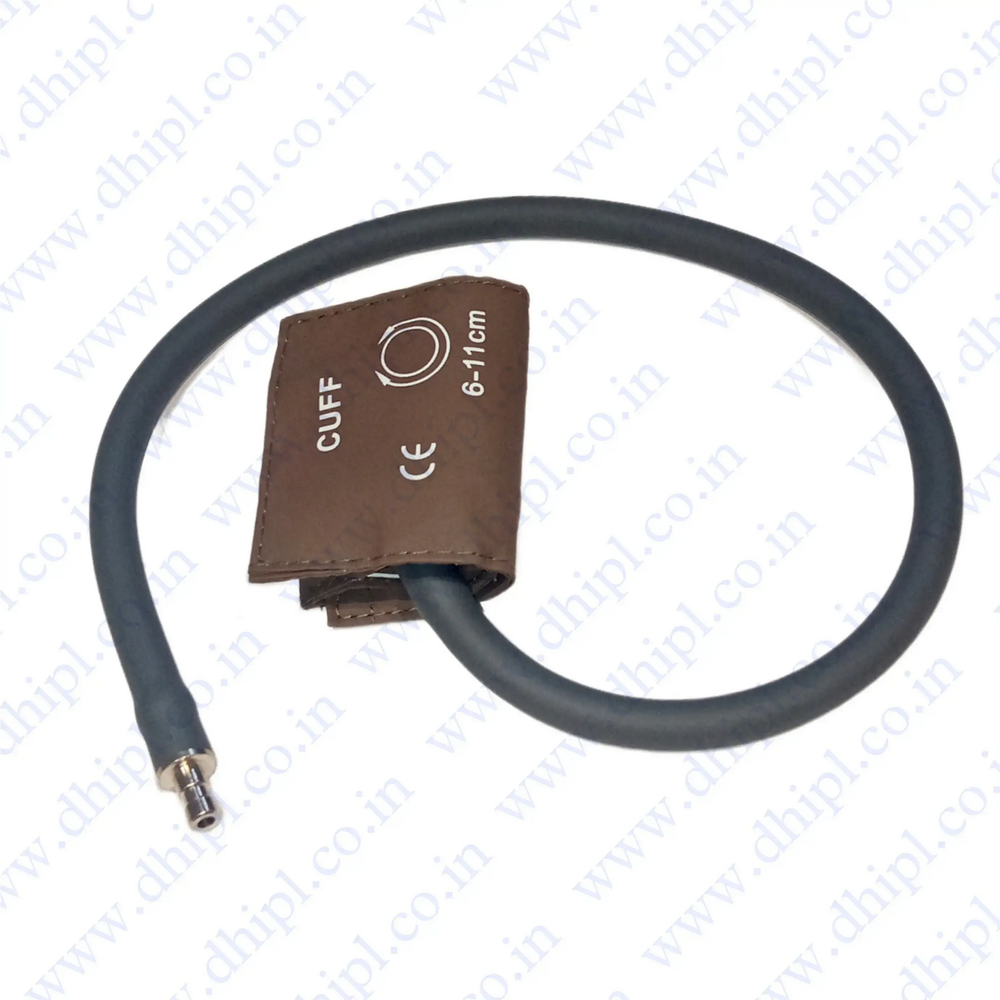Single Tube Neonate Nibp Cuff 6-11 Cm  Dark Brown Blood Pressure Cuff - Automation Grade: Manual (With Automated Monitor Device)