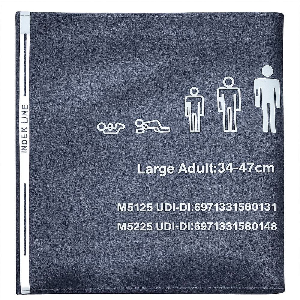 Single Tube 34-47 Dark Blue Large Adult NIBP Cuff