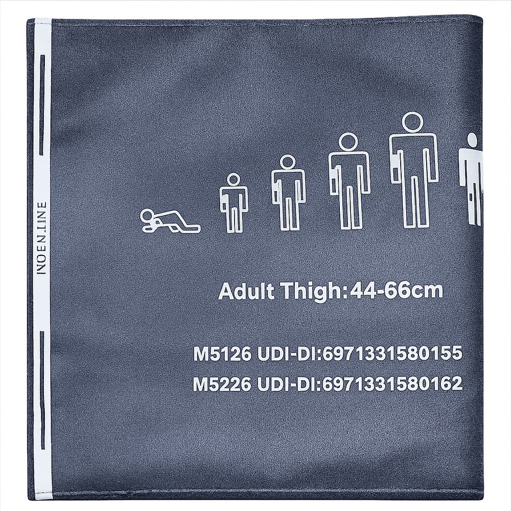 Single Tube 44-66 Dark Blue Thigh NIBP Cuff