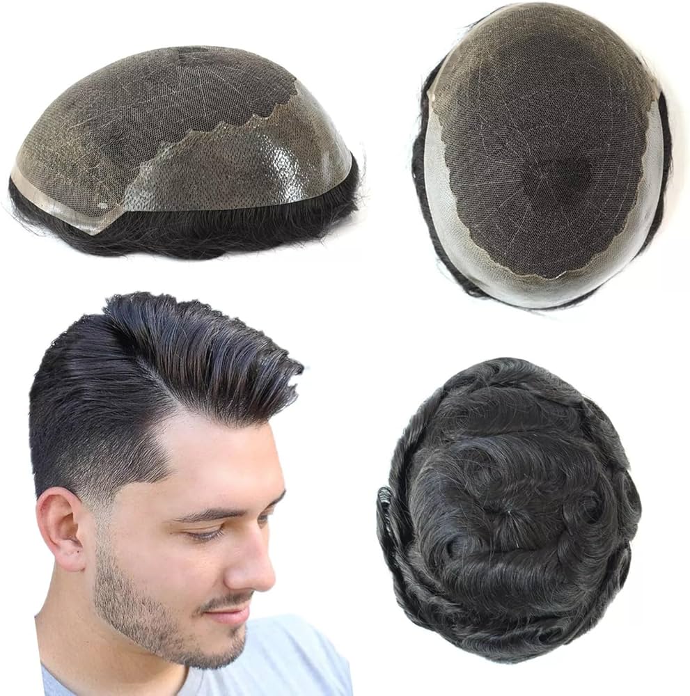 Q-6 Hair Patch - Color: Natural Black/brown