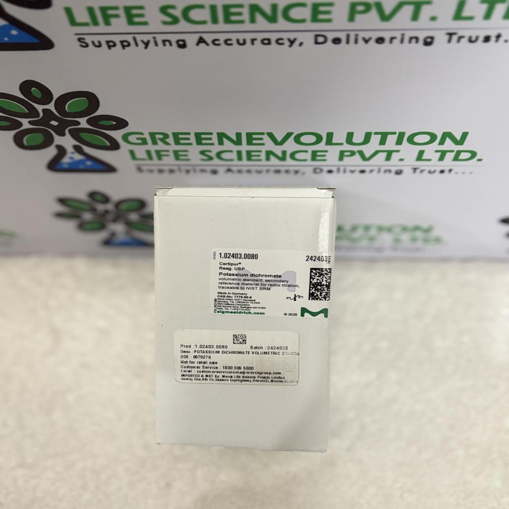 POTASSIUM DICHROMATE VOLUMETRIC STANDARD MERCK , 80g