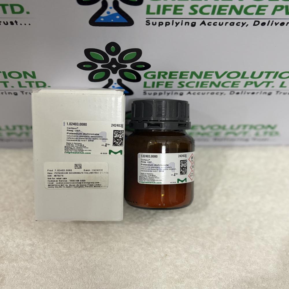 POTASSIUM DICHROMATE VOLUMETRIC STANDARD MERCK , 80g