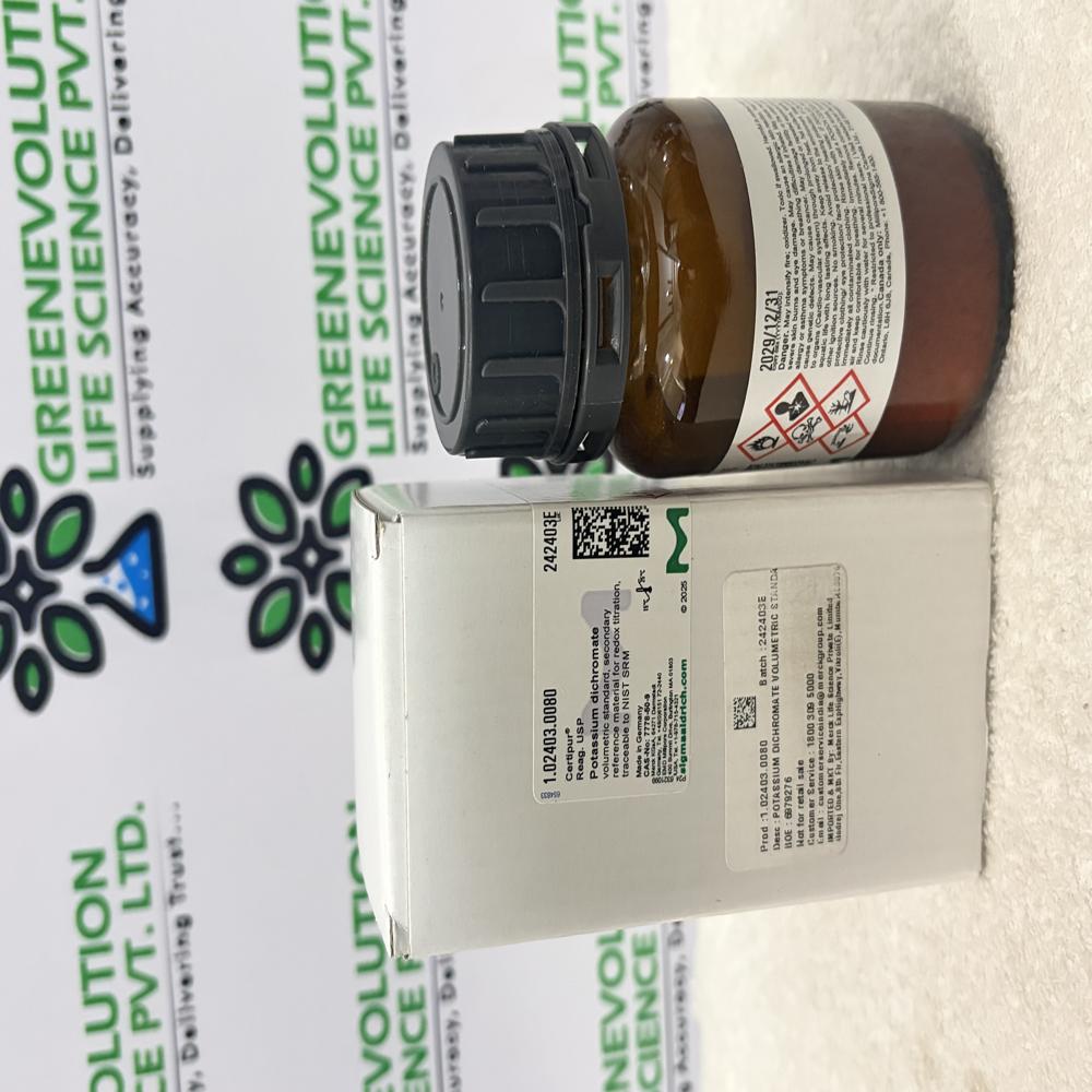POTASSIUM DICHROMATE VOLUMETRIC STANDARD MERCK , 80g