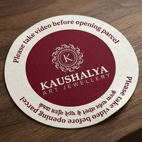 Round Package Sticker