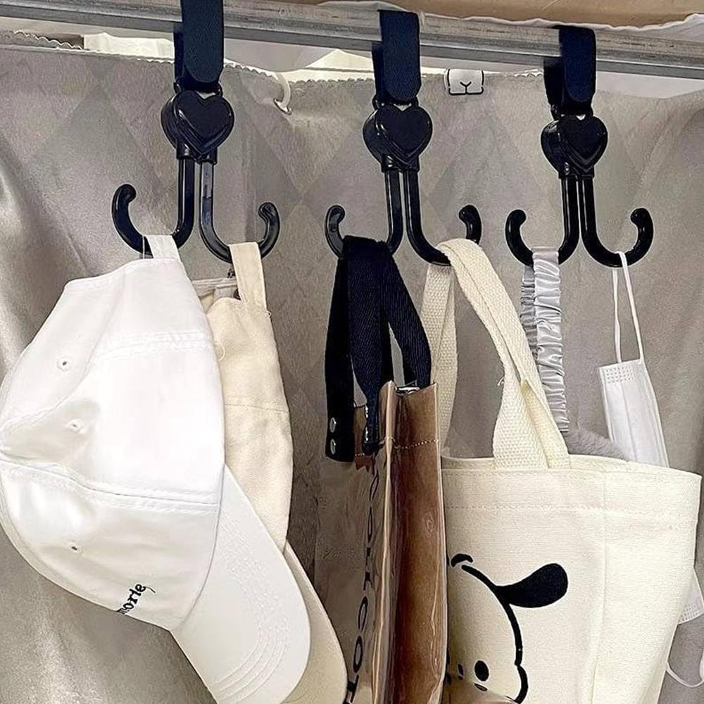 360 Rotating Multi-Purpose Baby Carriage Hook For Strollers, Cars & More (1 Pc) - Color: Plastic
