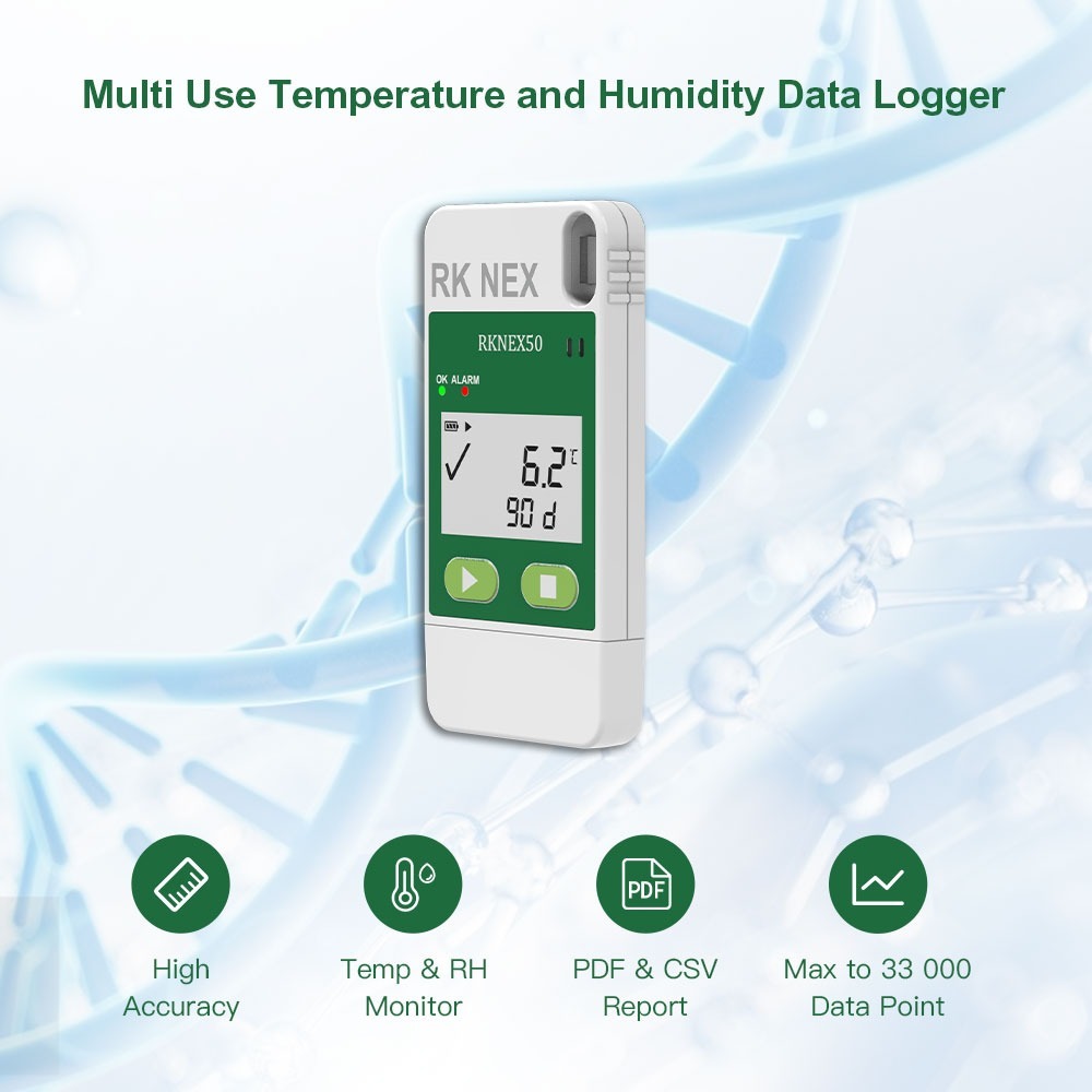 Temperature And RH Data logger Multiuse