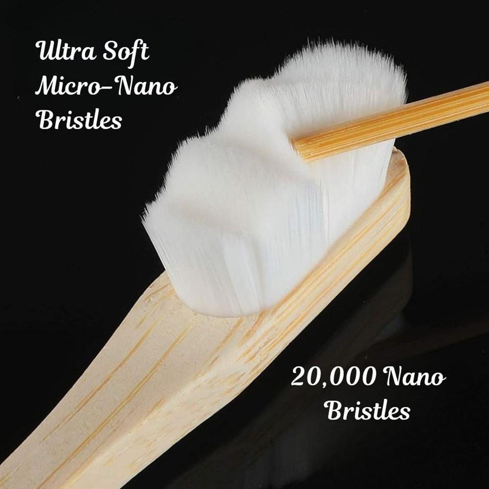 Natural Wooden Handle Tooth Cleaning Brush With Case (1 Pc)