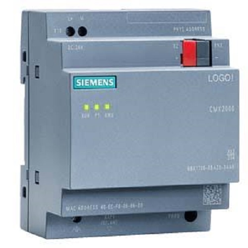 Siemens, LOGO! CMK2000, 6BK1700-0BA20-0AA0, 50 KNX Communication Objects / 1 RJ45 Ethernet Port, Single-phase, 24 V DC