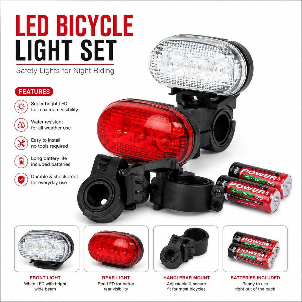 Bicycle LED Light Set