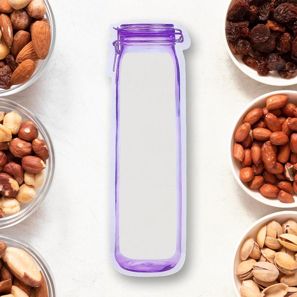 Food Storage Bag Bottles Shape Ziplock Bags Reusable (1 Pc / 500 Ml) - Application: As Per Product Requirement