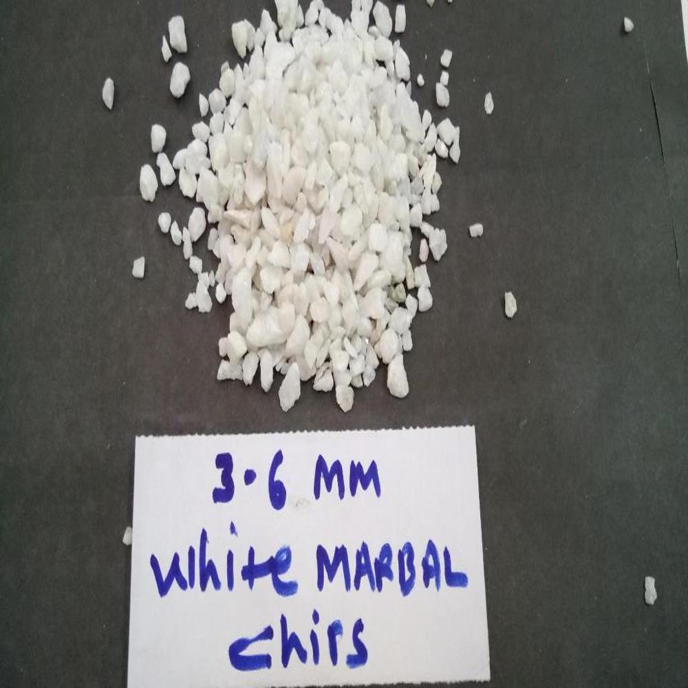White Marble Chips for Terrazzo and Garden Landscaping in Bulk