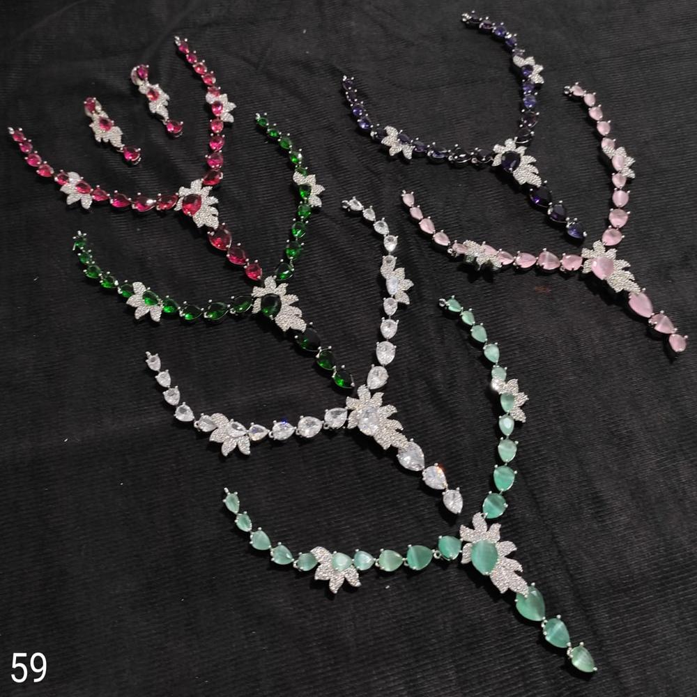Emerald Floral Cascade Necklace Set