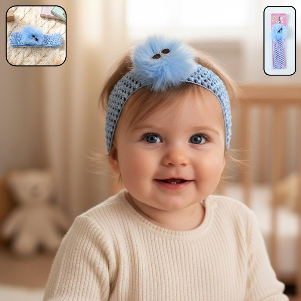 Baby Girls Cute Hair Band With Soft Elastic Stretch Headband (1 Pc) - Color: Mixed Material