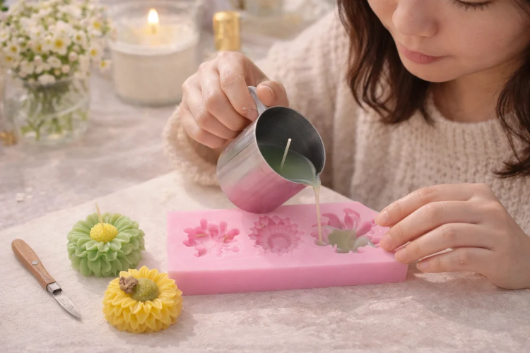 Flower Silicone Candle Mould
