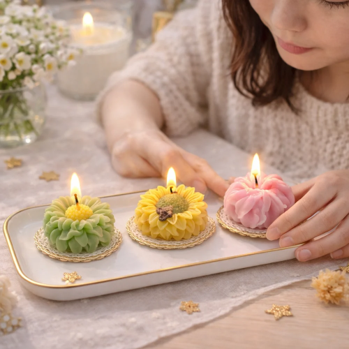 Flower Silicone Candle Mould