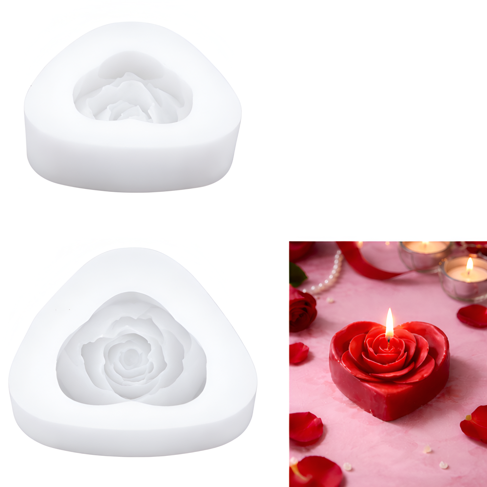 Heart Shape Silicone Candle Mould