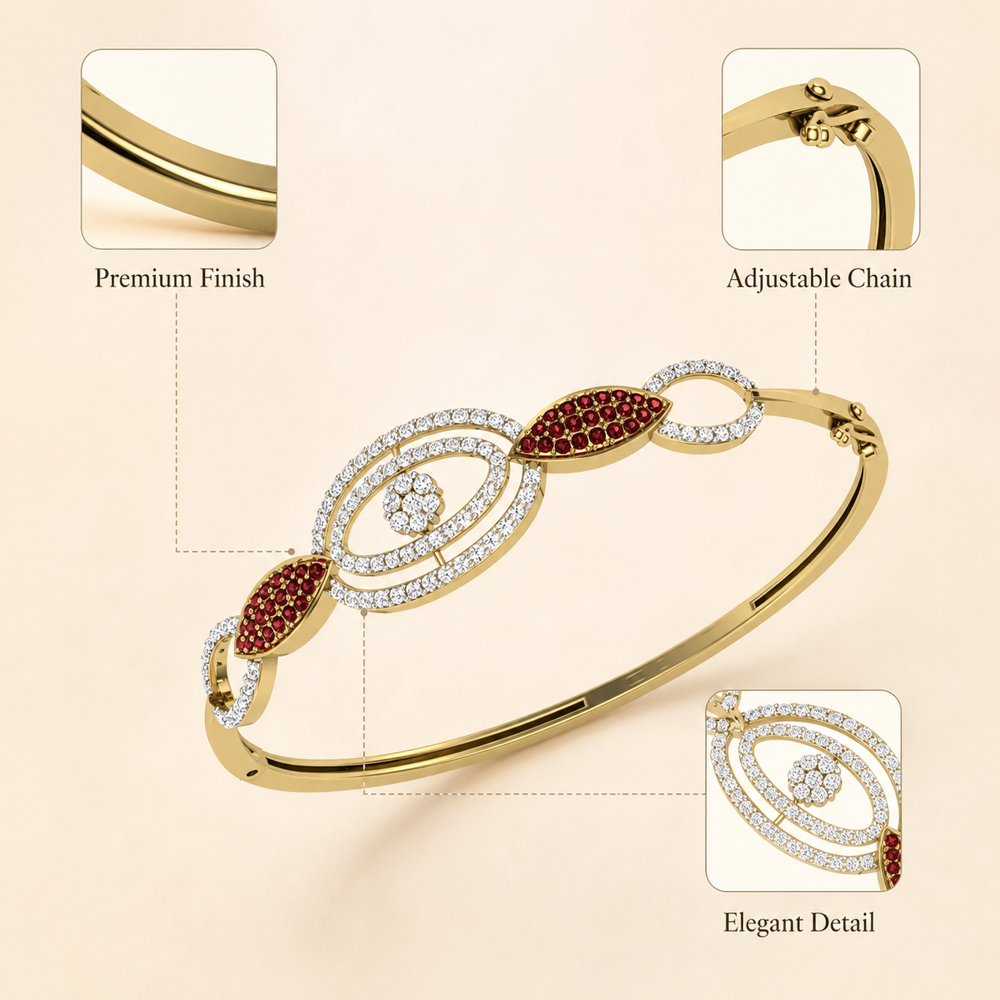 925 Silver CZ Bracelet PBG-022-Y1