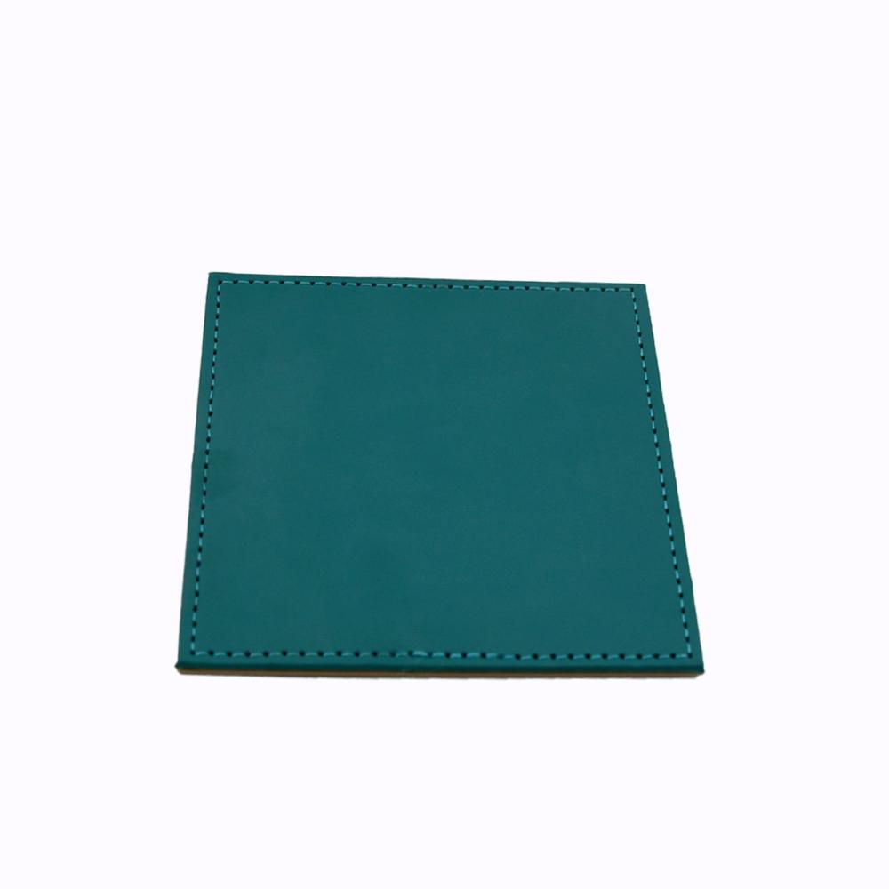 Square Leather Tea Coaster Durable Dining Table Accessory (1 Pc) - Application: As Per Product Requirement