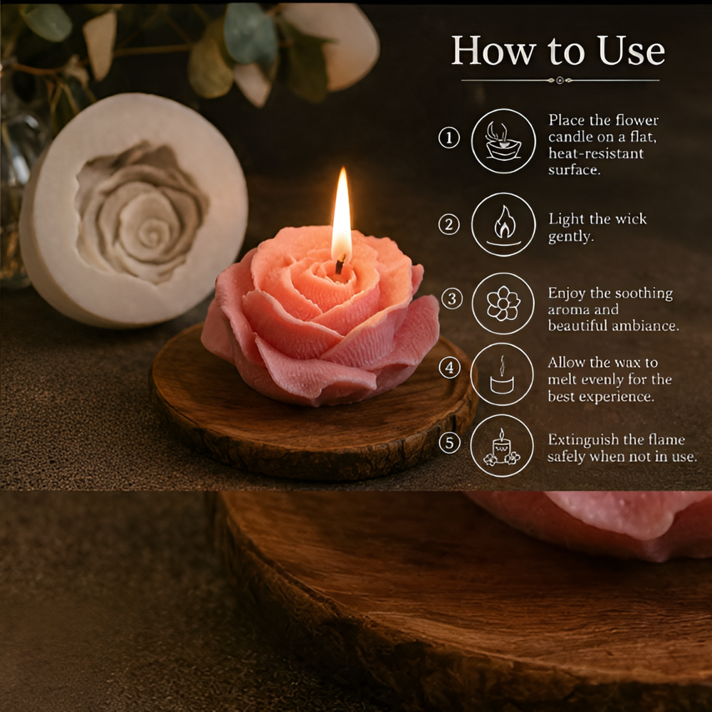 Flower Silicone Candle Mould