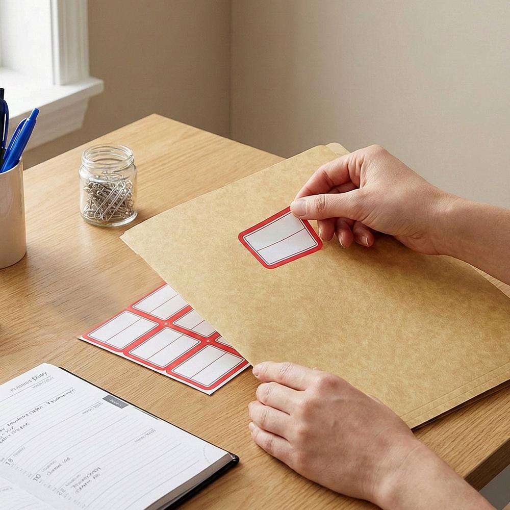 Multipurpose Writable Label Stickers (5 Sheets Set) - Application: As Per Product Requirement