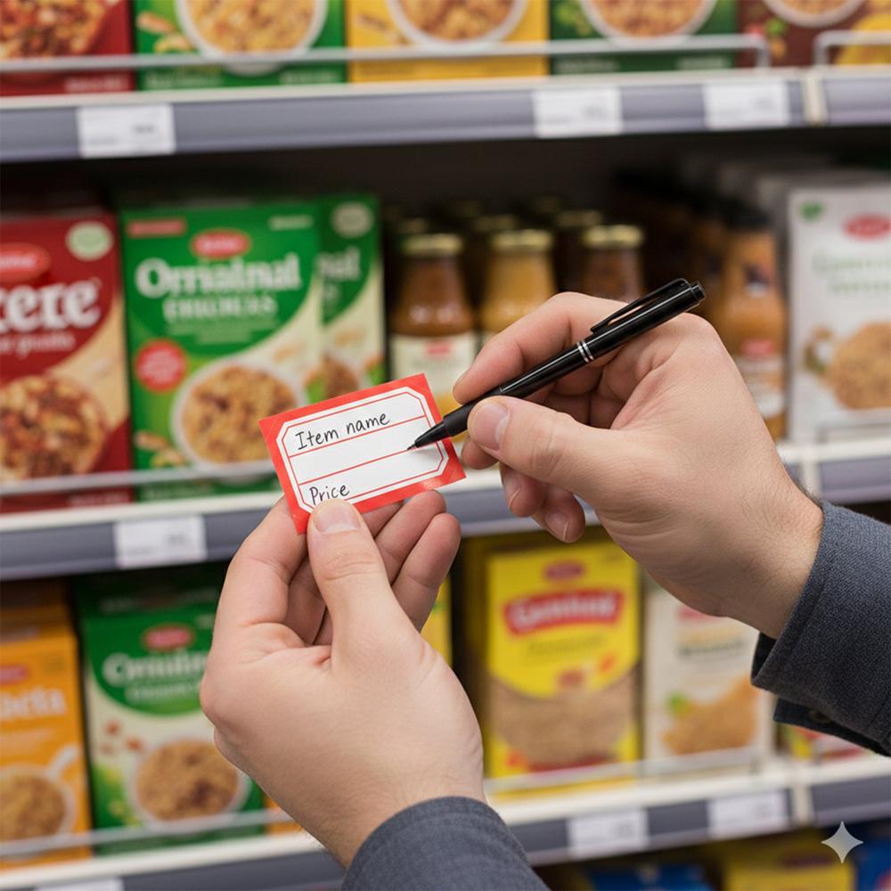 Multipurpose Writable Label Stickers (5 Sheets Set) - Application: As Per Product Requirement