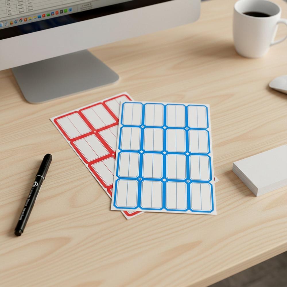 Multipurpose Writable Label Stickers (5 Sheets Set) - Application: As Per Product Requirement