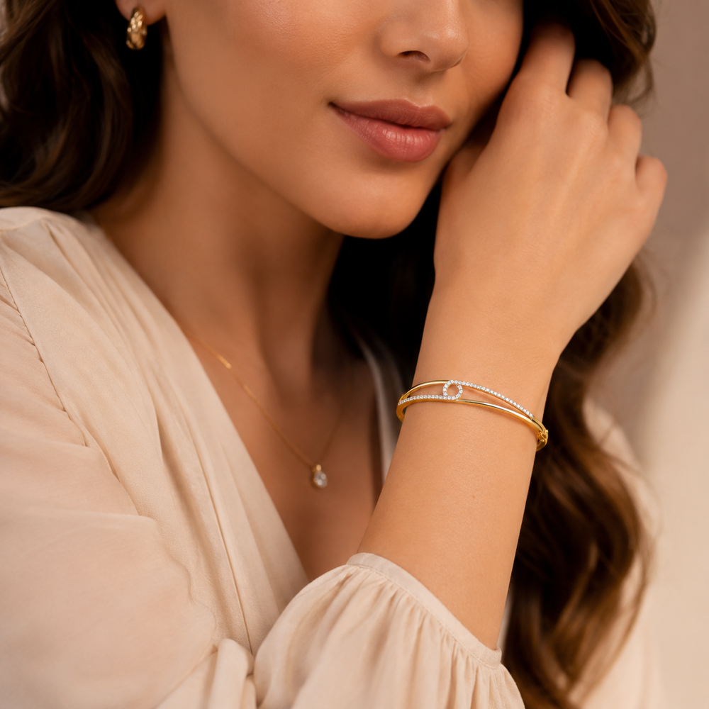925 Silver CZ Bracelet PBG-024-Y1