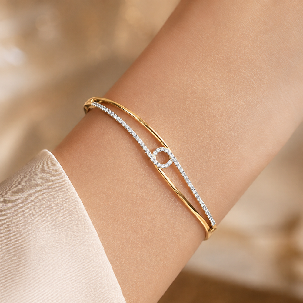 925 Silver CZ Bracelet PBG-024-Y1