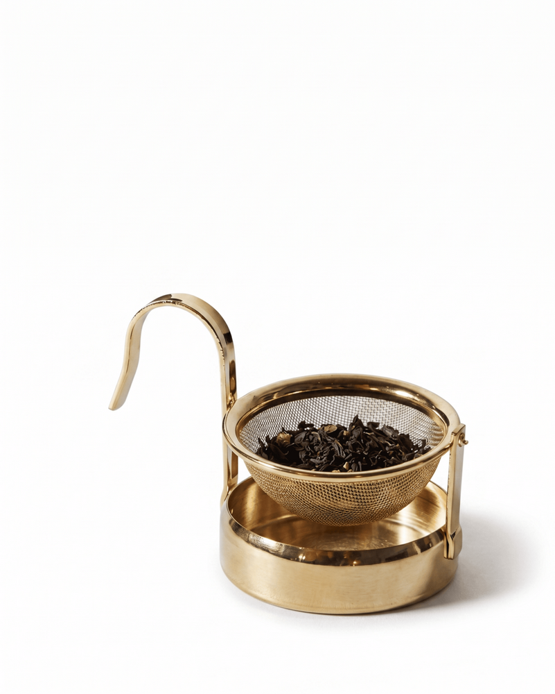 Brass Tea Strainer with Handle