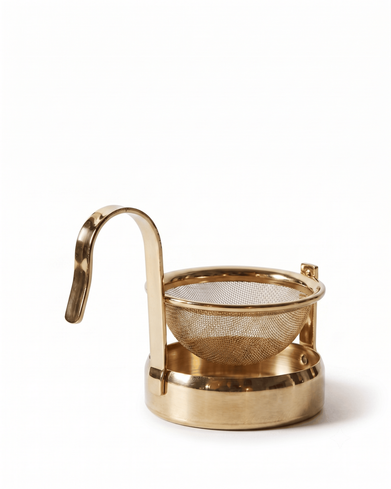 Brass Tea Strainer with Handle