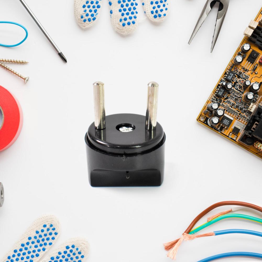 2 Pin Plug Converter, Plug Adapter (1 Pc )