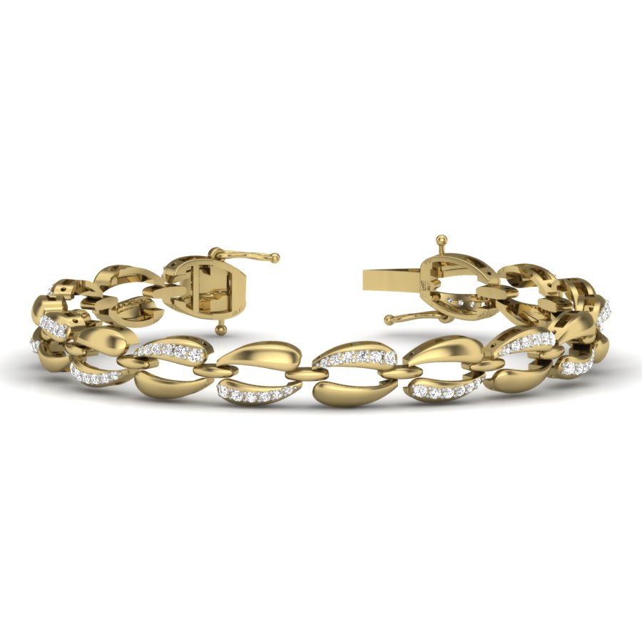 925 Silver CZ Bracelet PBG-046-Y1