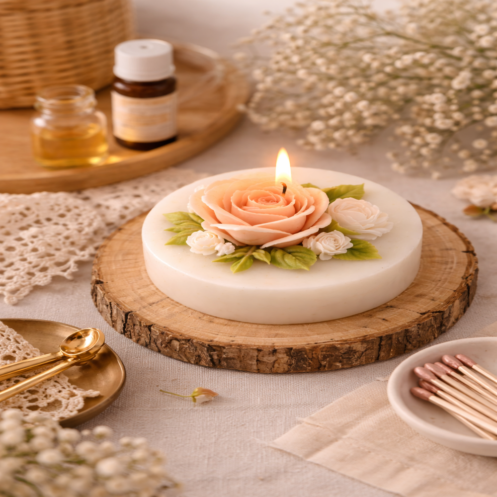 Flower Silicone Candle Mould