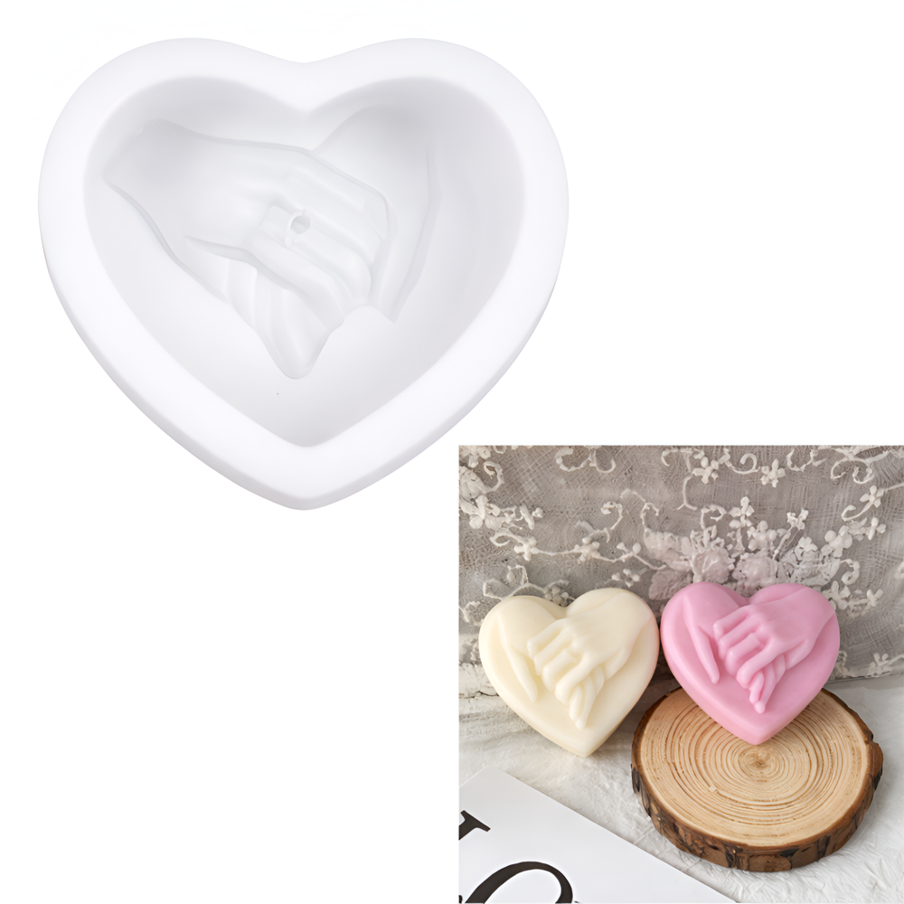 Heart Silicone Candle Mould