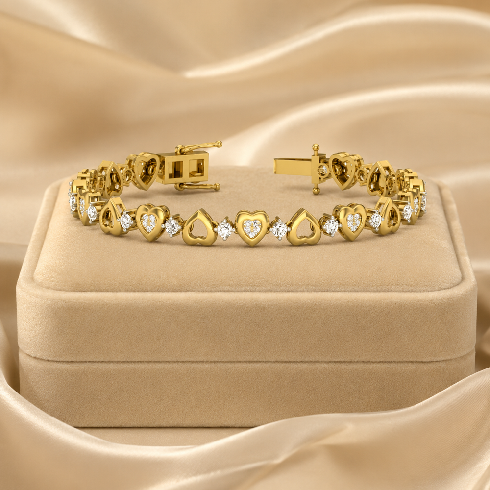 925 Silver CZ Bracelet PBG-048-Y1