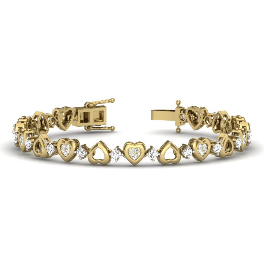 925 Silver CZ Bracelet PBG-048-Y1