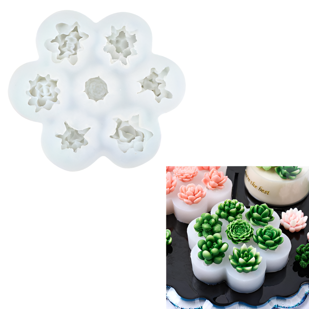 Silicone Flower Candle Mould