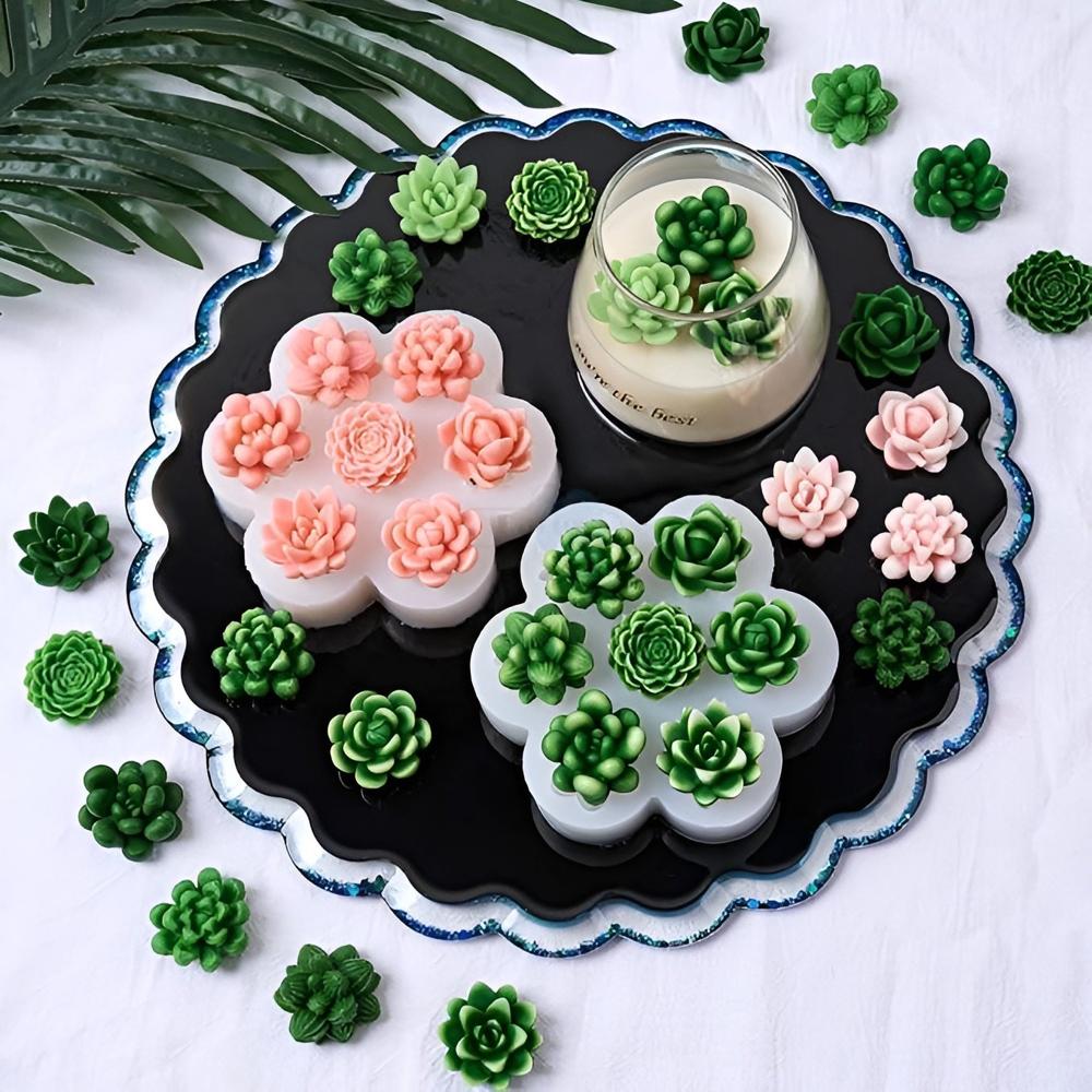 Silicone Flower Candle Mould